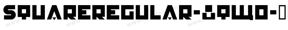 SquareRegular-8qW0字体转换
