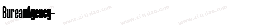BureauAgency字体转换