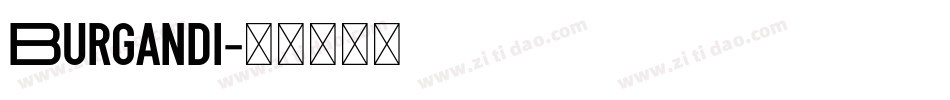 Burgandi字体转换