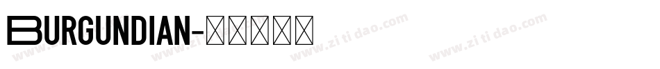 Burgundian字体转换