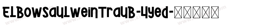 ElbowSaulweintraub-4yeD字体转换