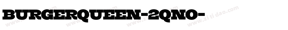 BurgerQueen-2qno字体转换