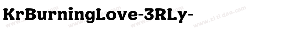 KrBurningLove-3RLy字体转换