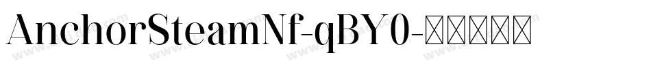 AnchorSteamNf-qBY0字体转换