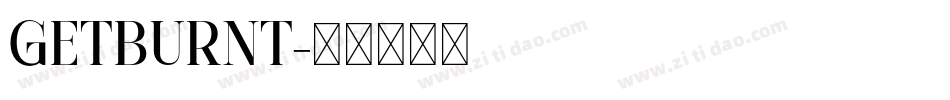 GETBURNT字体转换