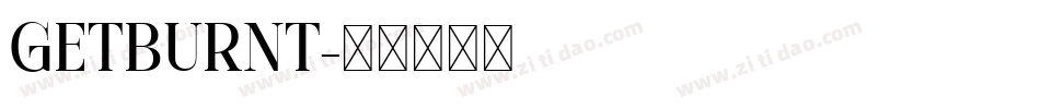 GETBURNT字体转换