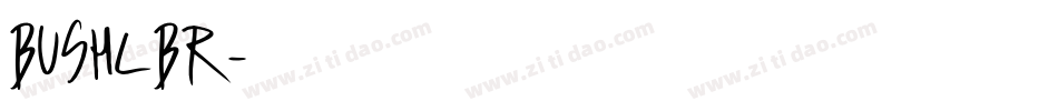 BUSHLBR字体转换