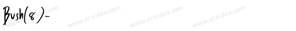 Bush(8)字体转换