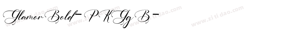 GlamorBold-PKGgB字体转换