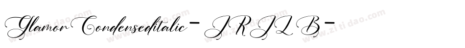 GlamorCondenseditalic-JRJLB字体转换