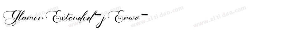 GlamorExtended-jErwv字体转换