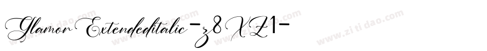 GlamorExtendeditalic-z8XZ1字体转换