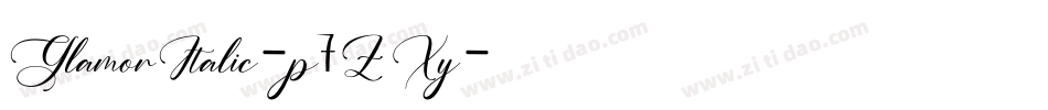 GlamorItalic-p7ZXy字体转换