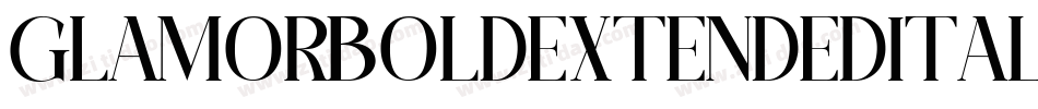GlamorBoldextendeditalic-x3LEj字体转换