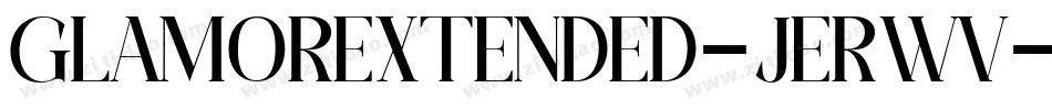 GlamorExtended-jErwv字体转换