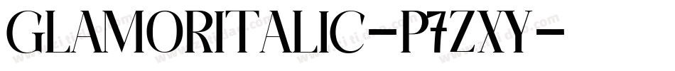 GlamorItalic-p7ZXy字体转换