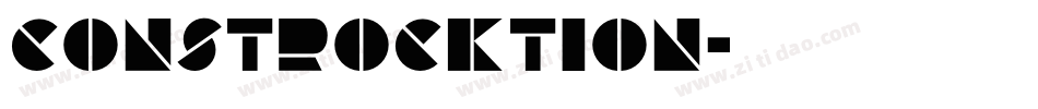 Constrocktion字体转换