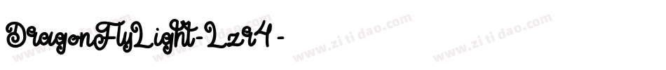 DragonFlyLight-Lzr4字体转换