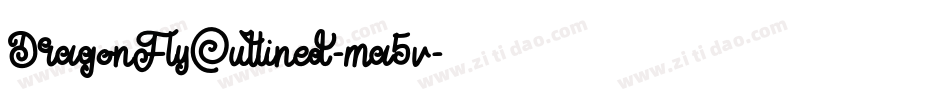 DragonFlyOutlined-ma5v字体转换