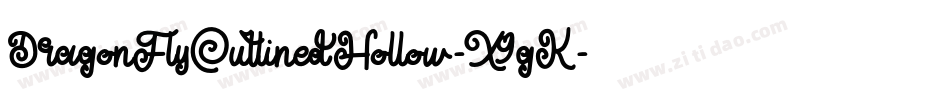 DragonFlyOutlinedHollow-X9gK字体转换