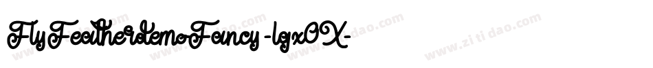 FlyFeatherdemoFancy-lgx0X字体转换