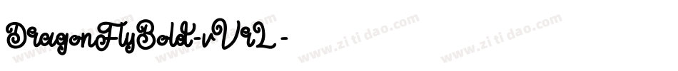 DragonFlyBold-vVrL字体转换