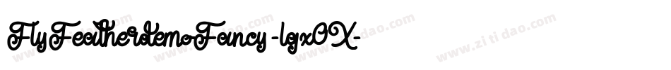 FlyFeatherdemoFancy-lgx0X字体转换
