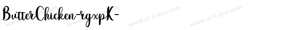 ButterChicken-rgxpK字体转换