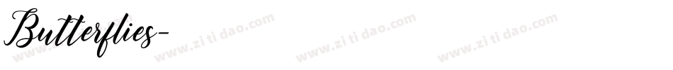 Butterflies字体转换