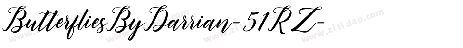 ButterfliesByDarrian-51RZ字体转换