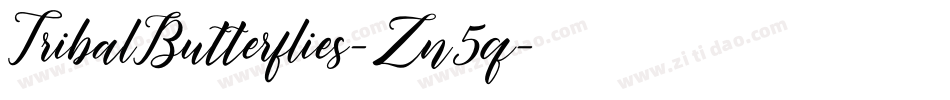 TribalButterflies-Zn5q字体转换