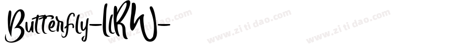 Butterfly-LlRW字体转换