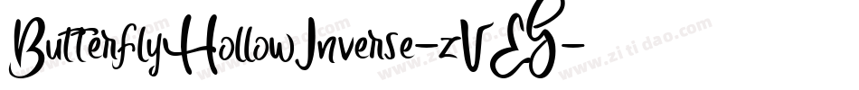 ButterflyHollowInverse-zVEG字体转换