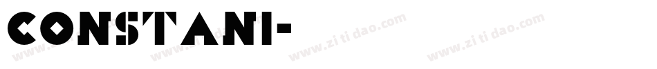 constani字体转换