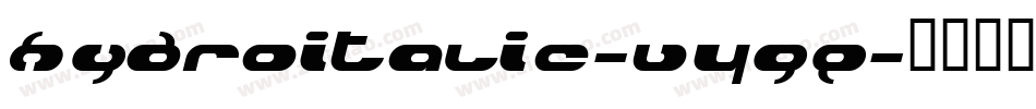 HydroItalic-V4Ge字体转换