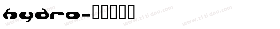 Hydro字体转换