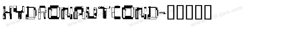 hydronautcond字体转换
