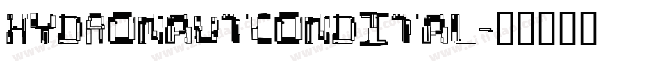 hydronautcondital字体转换