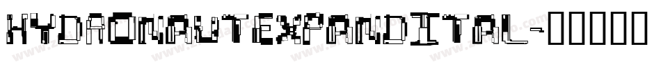 hydronautexpandital字体转换