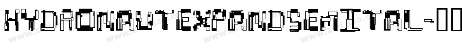 hydronautexpandsemital字体转换