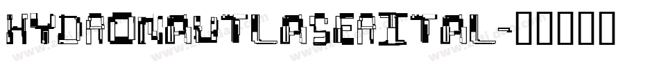 hydronautlaserital字体转换