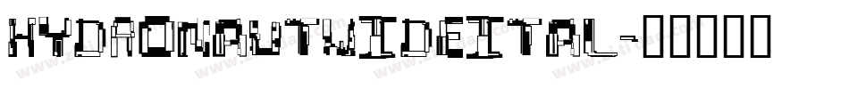hydronautwideital字体转换