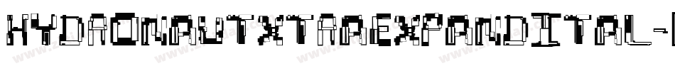 hydronautxtraexpandital字体转换