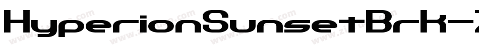 HyperionSunsetBrk-ZaL8字体转换