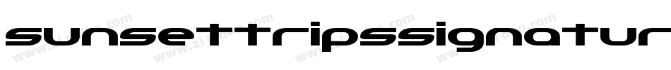 sunsettripssignature字体转换