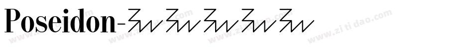 Poseidon字体转换