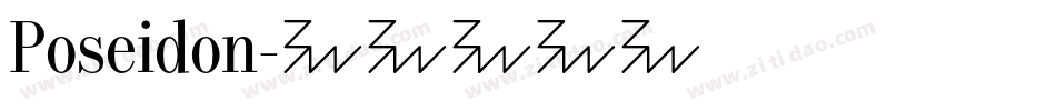Poseidon字体转换