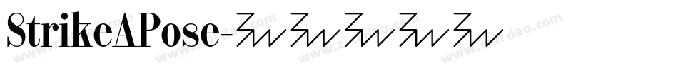StrikeAPose字体转换