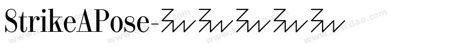 StrikeAPose字体转换