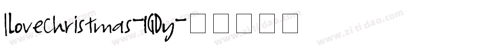 ILoveChristmas-lGDy字体转换